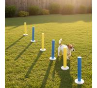 Set Agility con Tunnel e Slalom Colori Vivaci Set Agility Cane Leggero