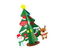 Set Alberi Natale In Miniatura Per La Decorazione Della Scrivania Include Ornamenti Multicolori E Decorazioni A Stella. Ornamenti L'albero Natale In Tessuto Regali Festa