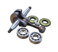 Set albero motore con cuscinetti e paraolio compatibile con motoseghe 445, 450, 445E, 450E II