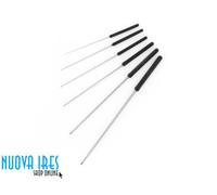 SET ALESATORI 6 PEZZI PULIZIA UGELLI CALDAIA CUCINA PIANO COTTURA GAS