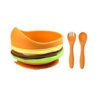 Set Alimentazione Neonato in Silicone | Set Svezzamento con per - Vassoio Alimentare in Silicone per Alimentazione | Addestramento Genitori Tavola da Pranzo Casa e