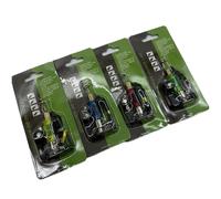 Set Allarme Indicatore Morso LED per Pesca alla Carpa Include 4 Allarmi Lampeggi