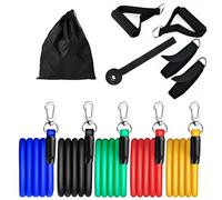 SET ALLENAMENTO E RIABILITAZIONE FASCE ELASTICHE CINGHIE 5 LIVELLI DI RESISTENZA