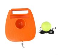 Set Allenamento Tennis Portatile 22cm per Esterni e Vacanze | Corda integrata , per ritorno , pratica colpi dritta rovescio, base stabile, giardino