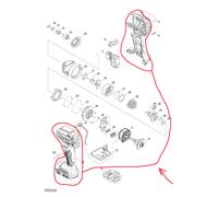 Set alloggiamento Makita per DTD153 XDT13Z XDT13M 183E35-7