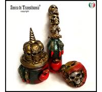set altare incantesimi stregoneria riti magia wicca pagana teschi mela artigli