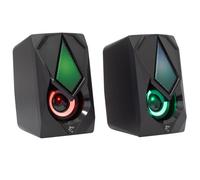 Set Altoparlanti Gaming Speakers USB RGB gaming amplificatore audio nero