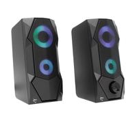 Set Altoparlanti WHITE SHARK ICSB-GSP634 USB RGB 5W 2.0 Stereo Nero 58mm