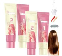 Set Ammorbidente Per Capelli Proteico Per La Correzione Della Frangia, Crema Stirante Per Capelli Proteica, Crema Stirante Per Capelli Ricci, Per Tutti I Tipi Di Capelli (2Set)