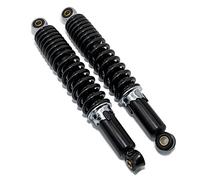 Set ammortizzatori MXT 320 mm neri compatibili Simson Schwalbe KR 51/1F | Regolabile in 4 posizioni, larghezza 21 mm, Ø sopra 32 mm, sotto 30 mm per Simson Schwalbe KR 51/1F anno 1968-1980