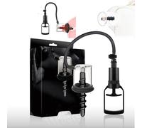 Set Anal Plug con Pompa a Vuoto in Silicone - Stimolatore Clitoride e Anale per Uomini e Donne (Nero, Spirale)