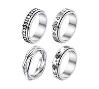 Set Anelli Anti Stress Set 4 Anelli Gioiello Relax