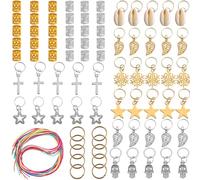 Set Anelli per Chioma in Metallo 110 Pezzi per Treccine