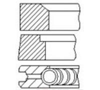 Set Anelli Pistone Mahle Per Hyundai Kia 1.6 1.7 CRDi Diesel D4FB D4FD