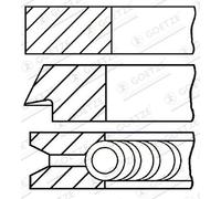 Set di anelli per pistoni GOETZE 08-422200-00