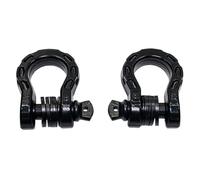 Set anello a D gancio 2x nero CE fuoristrada universale traino