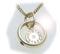 Set Anello Di Battesimo Con Orologio E Catena A Maglia Rubino 333 Oro Qualità