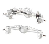 Set Anteriori Posteriori RC Compatibile Con H10 Per OPTIC Per Capra RC Per Rock Crawler Per LCG Cheater Rigs Portale Anteriore Offset Lavorato Con Supporto Servo(Silver,Front and Rear)