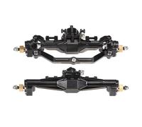 Set Anteriori Posteriori RC Per TRX4-M Per Defender Per Bronco High Trail Auto RC 1/18 Per Parti Aggiornamento Del Telaio Assale Anteriore Posteriore In Ottone Con Ingranaggi In Acciaio