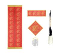 Set antitetico per pratica con panno da scrittura ad acqua, manico in legno, pennello, penna e secchio di lavaggio, per studenti adulti, panno per scrittura ad acqua