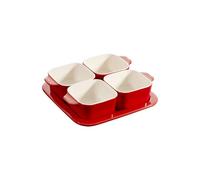 Staub Ceramique 5-pz., Set per antipasti, ciliegia