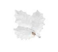 Set Apertivo Foglia Bianca in Porcellana Holly & Berries White Easy Life