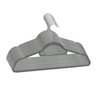Set Appendiabiti 20 pz Antiscivolo Grigio in Velluto