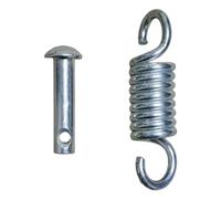 Set appendiabiti a molla prolunga con perno lunghezza 19 cm e diametro 6,5 mm