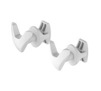 Set appendini doppi smart in ABS bianco per scaldasalviette e termoarredo