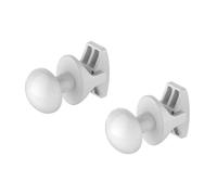 Set appendini smart in ABS bianco per scaldasalviette e termoarredo
