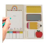 Set appiccicoso Nota, simpatico cartone animato Autoaccompaccio Note appiccicose pacchetto varietà, pad di memoria per la scrittura a lacrime al regalo per la giornata degli uffici scolastici.
