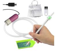 Set Applicatori Elettrici Professionali Per Pietre Preziose Include Pompe Vuoto E Filtro Impugnatura Ergonomica Lavorazione Efficiente. Kit Strumenti La Pittura Pietre