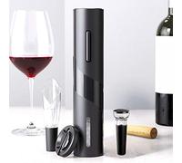 Set Apribottiglie Elettrico, Cavatappi Automatico, Apribottiglie Ricaricabile, Caricatore USB Set Regalo Apribottiglie con Taglierina, Tappo Per Vino Sottovuoto E Aeratore Versatore Sughero Per Pompag