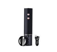 Set apribottiglie elettrico per vino, cavatappi automatico con tagliacapsule e design ricaricabile tramite USB, strumento essenziale per baristi e uso domestico
