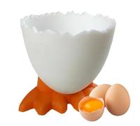 Set Apriuova Portauovo | Simpatico Portauova | Portauova Rotondi In Porcellana | Portauovo Divertente | Per Uova Morbide Dure Da Colazione Al Brunch E Al Buffet - Facili Da Pulire