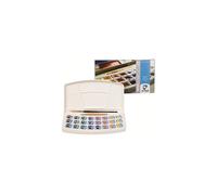 Set Aquarelle Van Gogh - Scatola in Plastica 24 1/2 Godets - Multicolore - Blu