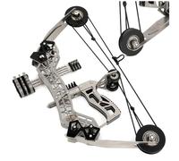 Set arco compound da 10,4" con peso di trazione di 12 libbre Kit per tiro con l'arco con gittata di 40-50 m - Perfetto per il tiro al bersaglio, i giochi di tiro e i regali delle feste