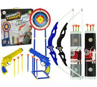 Set arco e frecce per bambini con bersaglio e pistole