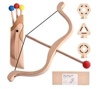 Set arco e frecce, punta in schiuma di legno con 3 bersagli per bambini 4+