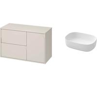 Set armadietto Cersanit Crea II S1062-005, lavabo Cersanit City K35-109