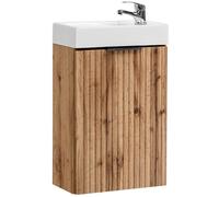 Set armadietto Comad Adel Oak ADEL OAK 82-40-B-1D, lavabo Comad Veda UM-VEDEA40