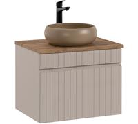 Set armadietto Comad Iconic Cashmere ICONIC CASHMERE 82-60-D-1S, lavabo Comad Wiki UN-WIKI-MC, BLAT 89-60-A OAK COAST EVOKE
