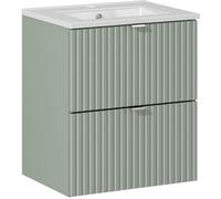 Set armadietto Comad Line Reed Green LINE REED GREEN D 82-50-2S, lavabo Comad Dance White UM2050RBDANCE50DP