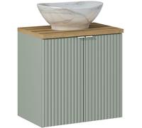 Set armadietto Comad Line Reed Green LINE REED GREEN D 82-60-2D, lavabo Comad Pati UN-PATI-MW3, NOVA OAK A 89-60