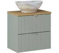 Set armadietto Comad Line Reed Green LINE REED GREEN D 82-60-2S, lavabo Comad Pati UN-PATI-MW3, NOVA OAK A 89-60