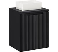 Set armadietto Comad Nova Black NOVA BLACK D2 82-50-2D, lavabo Comad Gaja UN-GAJA35-SW 78570A(35), NOVA BLACK B 89-50