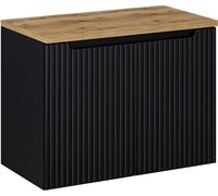 Set armadietto Comad Nova Black NOVA BLACK D2 82-80-2D, piano Comad Nova Oak NOVA OAK A 89-80
