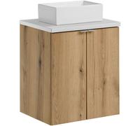 Set armadietto Comad Nova Oak NOVA OAK A 82-50-2D, lavabo Comad Gaja UN-GAJA35-SW 78570A(35), NOVA WHITE 89-50
