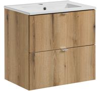 Set armadietto Comad Nova Oak NOVA OAK A 82-60-2S, lavabo Comad Dance White UM-2060RB DANCE 60-DP