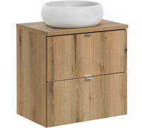 Set armadietto Comad Nova Oak NOVA OAK A 82-60-2S, lavabo Comad Wiki UN-WIKI-SW, NOVA OAK A 89-60